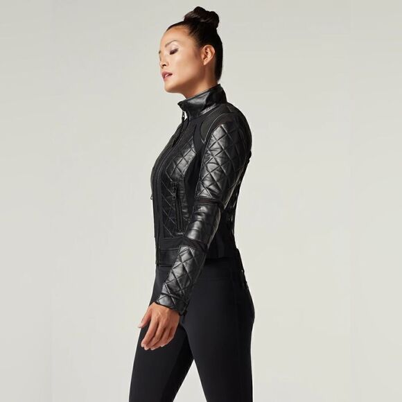 Classic Moto Jacket Blanc Nior - Picture 6 of 10